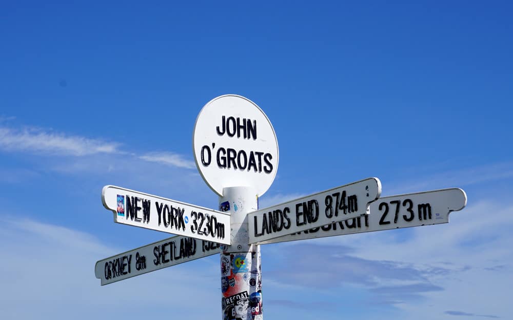 Wegweiser in John o' Groats