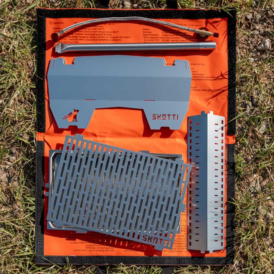 Camping Grill Skotti kompakt zerlegt